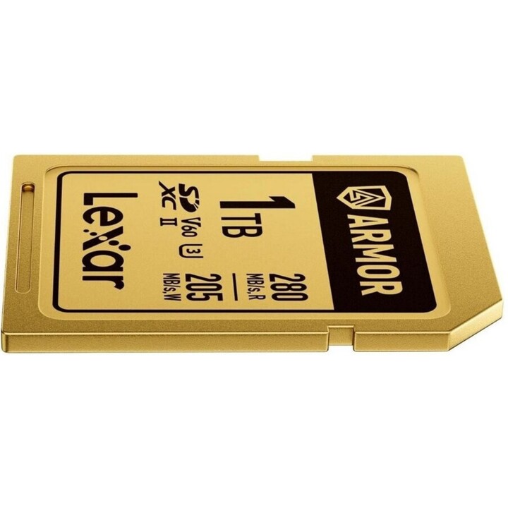 Placa Lexar Armor Gold SDXC UHS-II 1 TB Aço IP68 R280/W210 V60