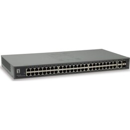 LevelOne FGU-5021 Conmutador Fast Ethernet de 50 puertos, 2 Gigabit SFP/RJ45 combinado