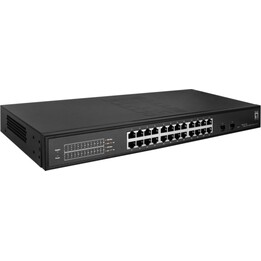 Smart Switch LevelOne Hilbert GES-2126 a 26 porte Gigabit Lite, 24 Gigabit RJ45, 2 Gigabit SFP
