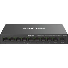 Mercusys MS110CP Fast Ethernet (10/100) Power over Ethernet (PoE) Switch, Schwarz
