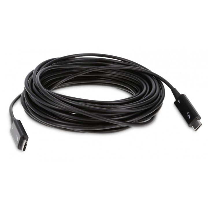 Thunderbolt 3 (USB-C) optisches Kabel, aktiv, 40 Gbit/s, schwarz, 10 m