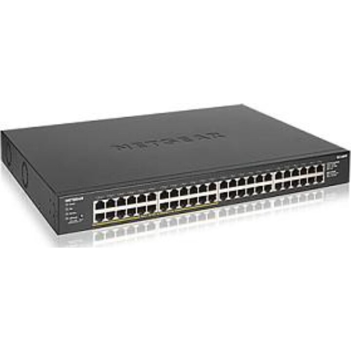 NETGEAR GS348PP-100EUS Switch a 48 porte Gigabit Ethernet non gestito PoE per montaggio a rack
