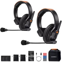COMICA Seekcom S1 Système d'intercom avec microphone sans fil et casque professionnel (Pack2)