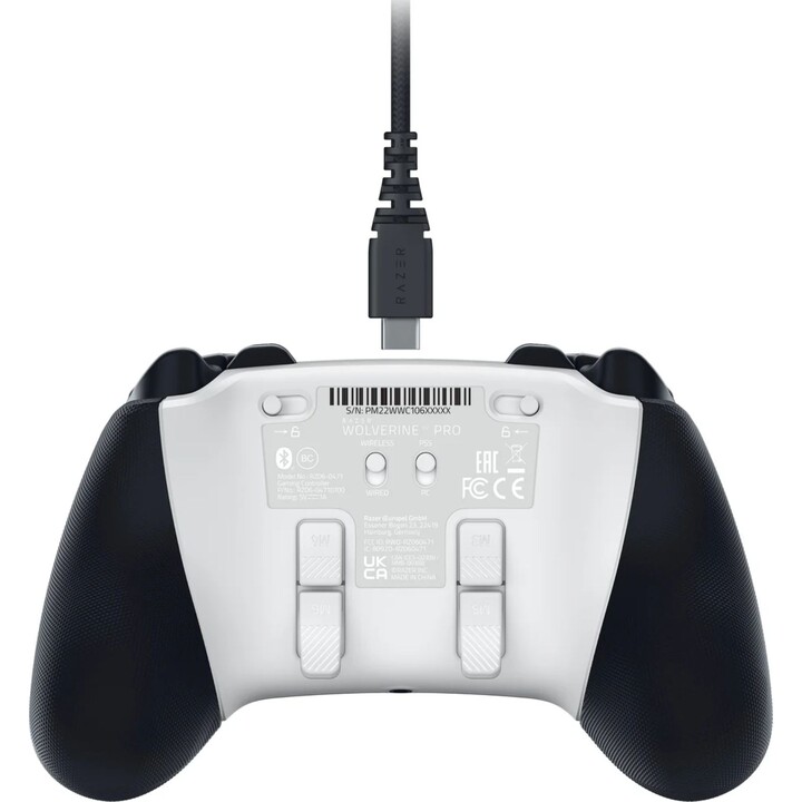Razer Wolverine V2 Pro Controller Wireless Bianco per PC/PS5