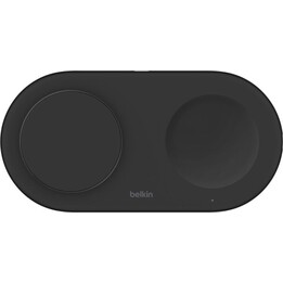 Belkin BoostCharge Pro 2-in-1 Stazione di ricarica wireless magnetica con tecnologia Qi2 15W Nero