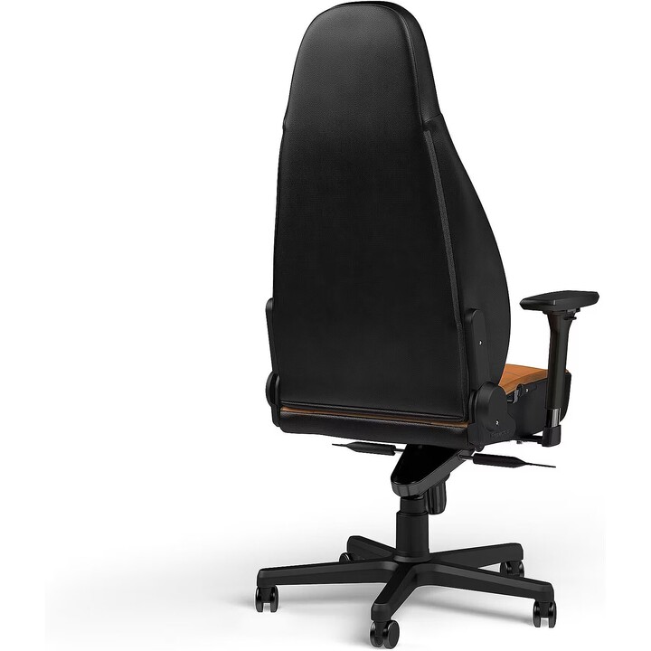 Noblechairs ICON Gaming Silla de juego Premium de cuero auténtico negro con reposabrazos 4D