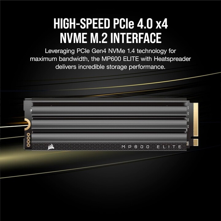 Corsair MP600 Elite 1TB PCIe Gen4 x4 NVMe 1.4 SSD