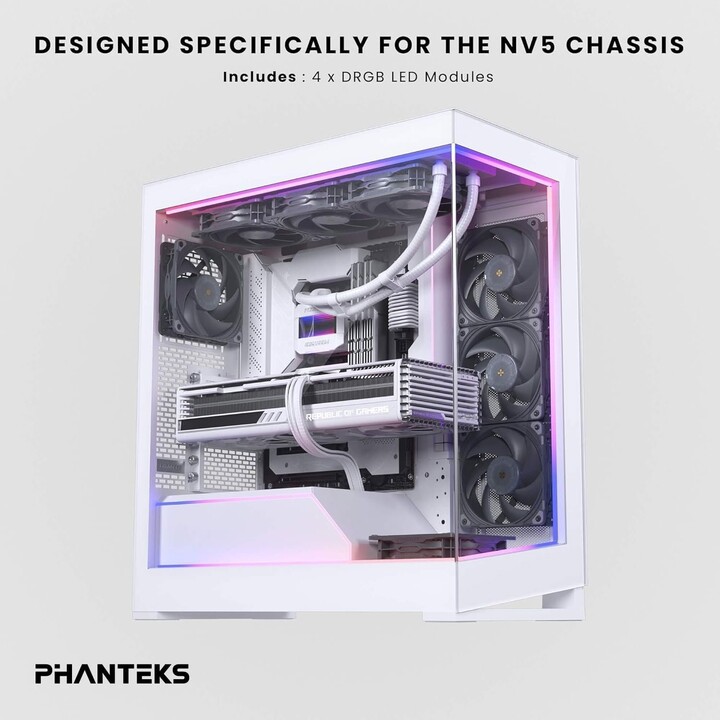 Phanteks NV5 Premium DRGB bianco + hub
