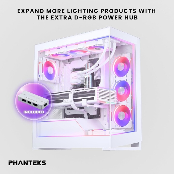 Phanteks NV5 Premium DRGB Blanco + Hub