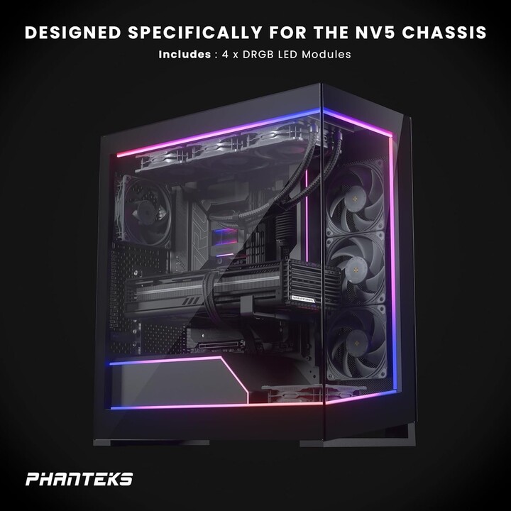 Phanteks NV5 Premium DRGB Preto + Hub