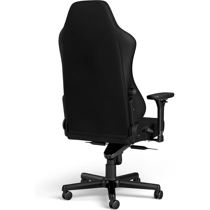 Noblechairs HERO Black Edition Cadeira para jogos em PU totalmente preta Apoios de braços 4D Base em alumínio Apoio de cabeça co