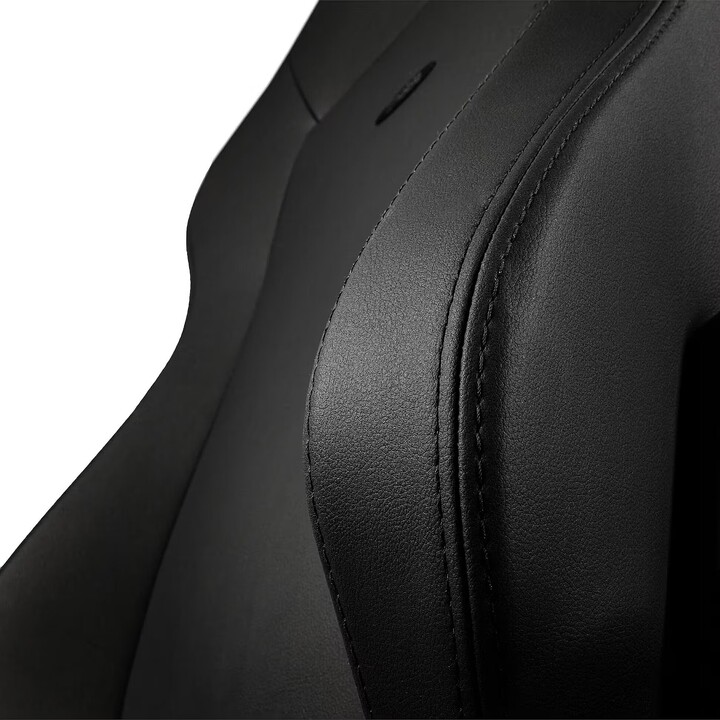 Noblechairs HERO Black Edition Cadeira para jogos em PU totalmente preta Apoios de braços 4D Base em alumínio Apoio de cabeça co