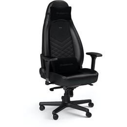 Noblechairs ICON PU Negro PU silla de juegos negro 4D apoyabrazos almohadas de espuma fría cabeza lumbar