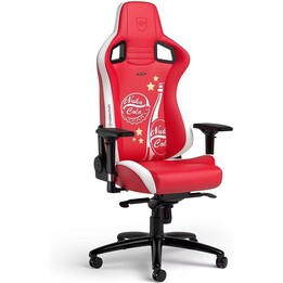 Noblechairs EPIC Nuka-Cola Edition Sedia da gioco in PU Fallout rosso Nuka-Cola design 4D braccioli base schiuma fredda cuscini 