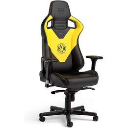 Noblechairs EPIC Borussia Dortmund PU silla de juego negro/amarillo BVB diseño 4D reposabrazos espuma fría almohadas lumbares/ca