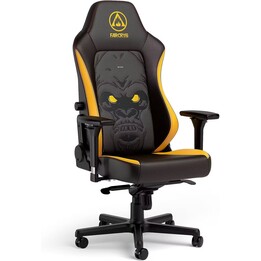 Silla de juegos Noblechairs HERO Far Cry 6 PU negra/amarilla Obra de arte Far Cry 6 Reposabrazos 4D Reposacabezas con memoria lu
