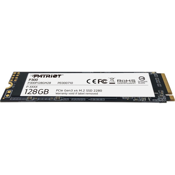 Patriot P300P128GM28 128GB M.2 1600MB/s NVMe PCIe Advanced Random Read Hard Drive