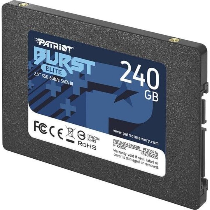 Patriot Burst Elite 240GB SSD 2,5" 450MB/s SATA III Hard Drive + Affidabilità avanzata