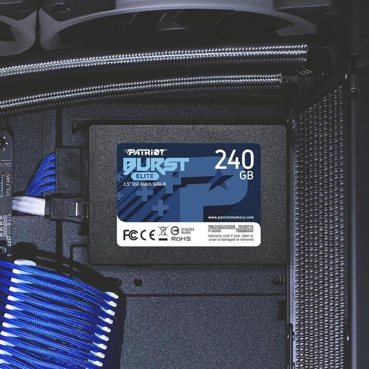 Patriot Burst Elite 240GB SSD 2,5" 450MB/s SATA III Hard Drive + Affidabilità avanzata