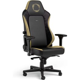 Noblechairs HERO ESO Silla de juego de PU especial negro/oro ilustraciones Elder Scrolls Online reposabrazos 4D reposacabezas co