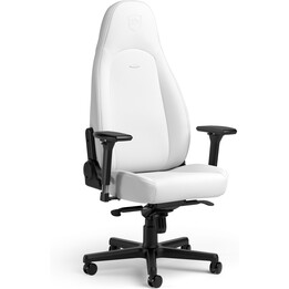 Noblechairs ICON White Edition sedia da gioco in PU bianco 4D braccioli imbottitura in schiuma fredda con cuscini headl umbar