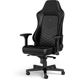 Noblechairs HERO Noir/Blanc Fauteuil de jeu en PU noir/blanc 4D accoudoirs mousse froide support lombaire