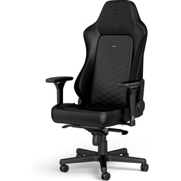 Noblechairs HERO Black PU sedia da gioco nera 4D braccioli schiuma fredda integrata poggiatesta regolabile memoria lombare