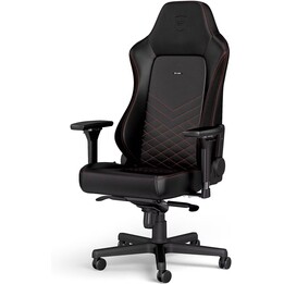Noblechairs HERO Negro/Rojo silla de juegos negro/rojo 4D reposabrazos espuma fría integrada reposacabezas con memoria lumbar aj