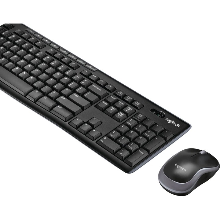 Logitech MK270 Kabellose Tastatur-Maus-Kombination für Windows, kompakte Maus, 8 Multimedia-Tasten