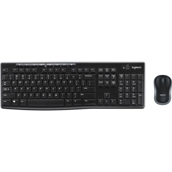 Logitech MK270 Kabellose Tastatur-Maus-Kombination für Windows, kompakte Maus, 8 Multimedia-Tasten