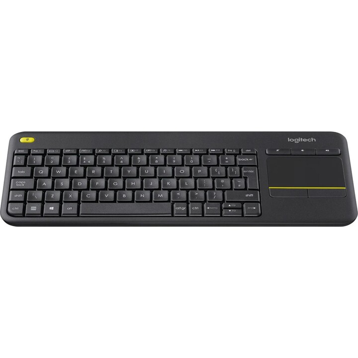 Logitech K400+ Teclado Inalámbrico con Touchpad Negro