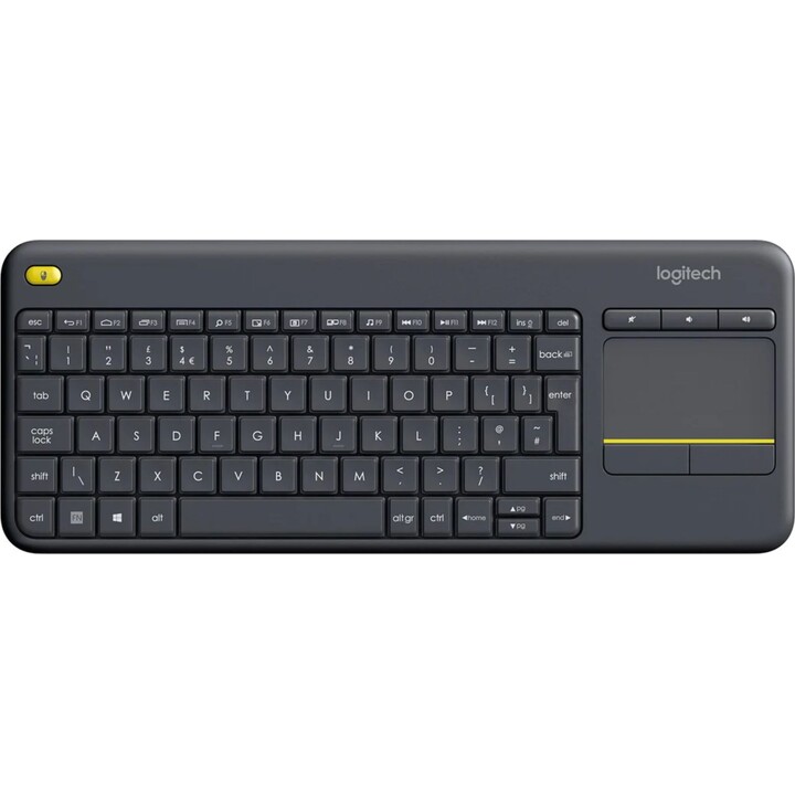 Logitech K400+ Wireless Keyboard with Touchpad - Black