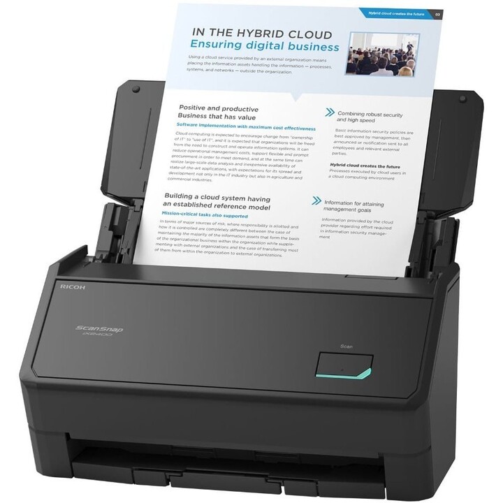 Ricoh ScanSnap iX2400 Kabelloser Dokumentenscanner 40ppm Duplex Farbe 600dpi 50-Blatt