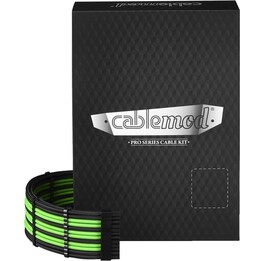 CableMod PRO ModMesh C-Series RMi/RMx Schwarz/Hellgrün - Kabelsatz