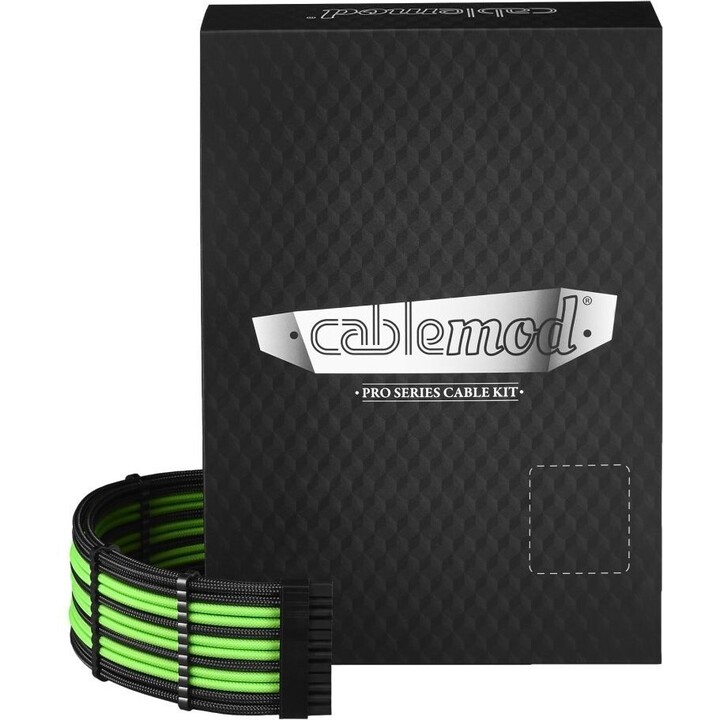 CableMod PRO ModMesh C-Series RMi/RMx Black/Light Green - Cable Kit