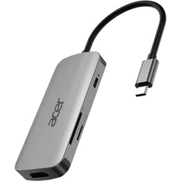 Adaptador USB-C Acer 7 em 1 Prateado
