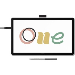 Wacom One 14 DTC141W0 14" FHD pen display 4096 niveles de presión USB-C 2540 lpi IPS 60Hz antirreflejos 0,75kg blanco