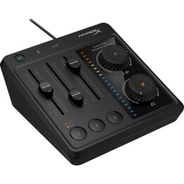 HyperX Audio Mixer 73C12AA Misturador de áudio Entradas XLR TRS 3,5 mm Saída de linha para auscultadores 48V phantom USB-C