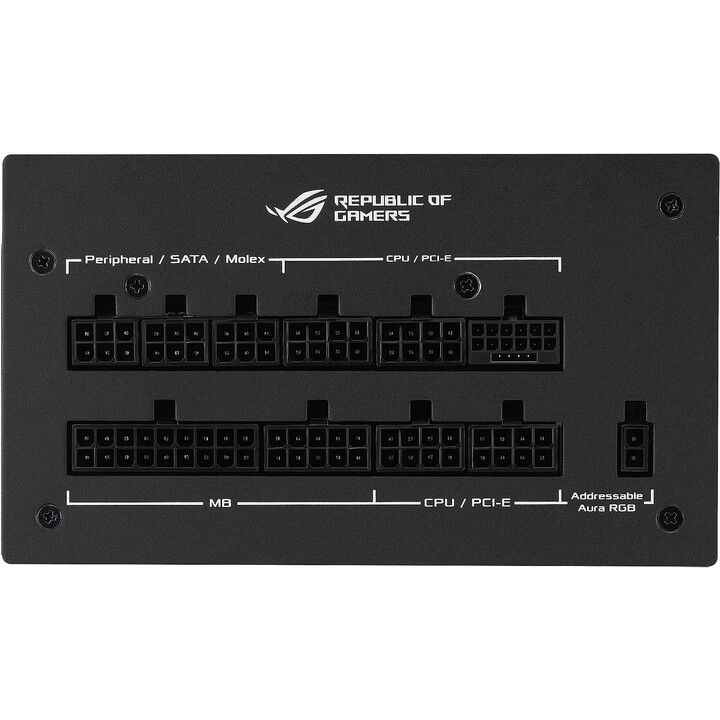 Asus ROG Strix Aura 1200G 90YE00P0-B0NA00 1200W 80+ Gold totalmente modular ATX 3.0 PCIe 5.0 Aura RGB