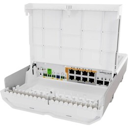 Switch | MIKROTIK | netPower Lite 8P | 8 ports PoE | 120 Watts | CSS610-8P-2S+OUT