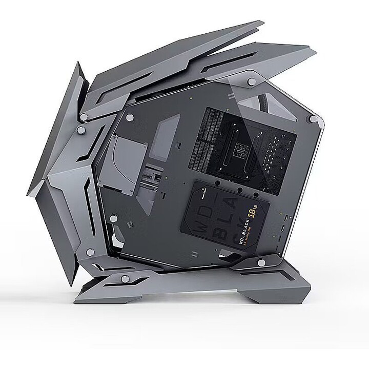 Jonsbo MOD3 MINI GRIS Vitrina Micro-ATX/ITX 251x569x535mm SGCC acero 4mm cristal templado