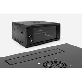 Monolyth SH6612 Rack mural de 19" 12U 600x600x635mm SPCC puerta de cristal de acero
