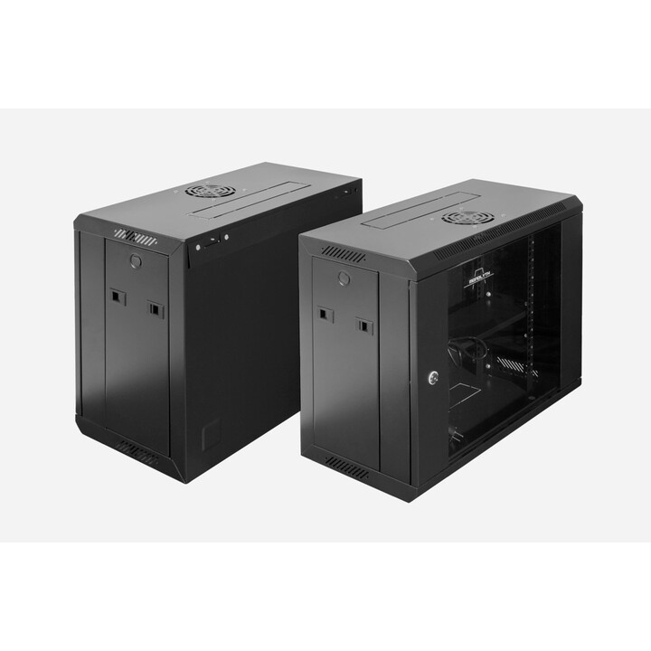 Monolyth SH6612 19" 12U rack a parete 600x600x635mm SPCC porta in vetro in acciaio