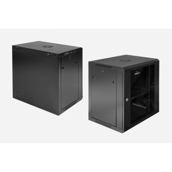 Monolyth SH6612 19" 12U rack a parete 600x600x635mm SPCC porta in vetro in acciaio