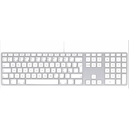 LMP USB-Tastatur mit silbernem Ziffernblock, Tschechisch