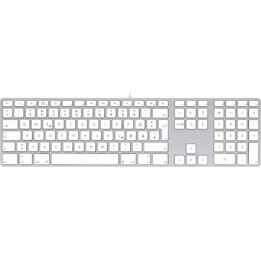Teclado LMP USB-C con teclado numérico plateado, DE