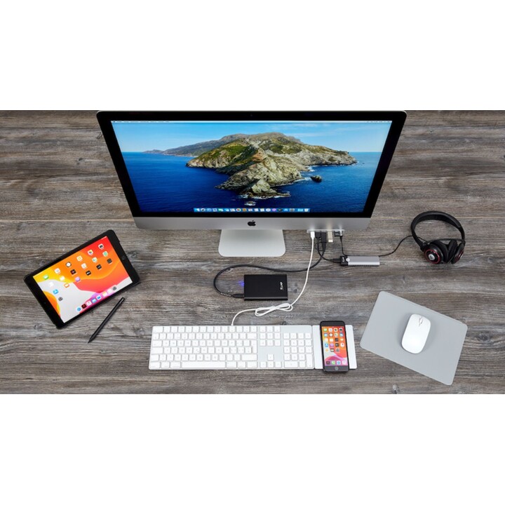 LMP USB-C Keyboard with Numeric Keypad Silver, DE