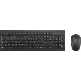 Kensington KM150 EQ Wireless Keyboard and Mouse, Black, 63% Recycled Plastic, ISO, Spanish