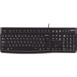 Teclado Inglés Logitech K120, Us Usb Qwerty Eer Internacional Negro