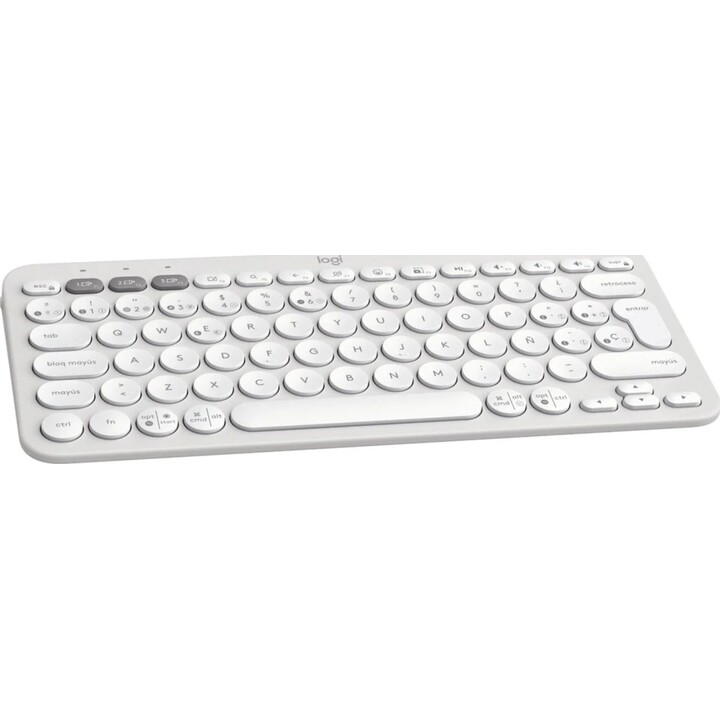 Logitech Pebble Keys 2 K380s Multi-Device Bluetooth Keyboard White